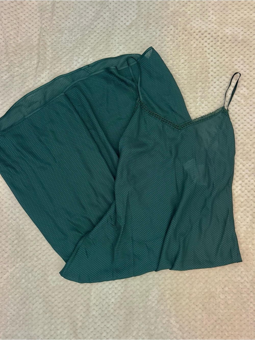 La Senza Green Sheer Maxi Slip Dress